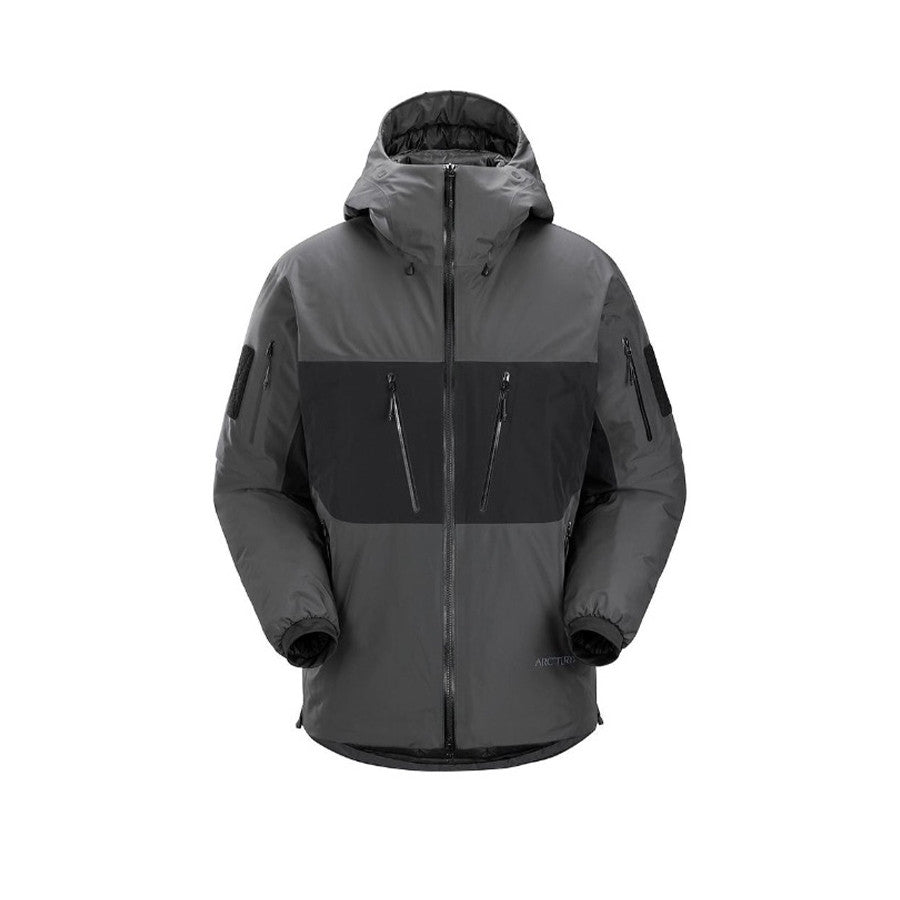 Arcteryx Men's Women's Colorblocking Autumn And Winter Even Hard Shell Hooded Puffer Down Jacket Long Sleeve Loose Jacket Coat Ngvp #9533