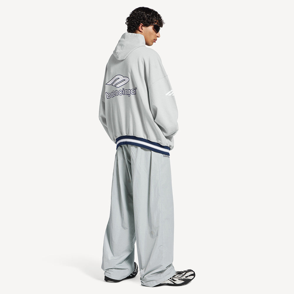 Balenciaga Top-quality Version Men's 3b Football Polo Hoodie in Grey white #336845