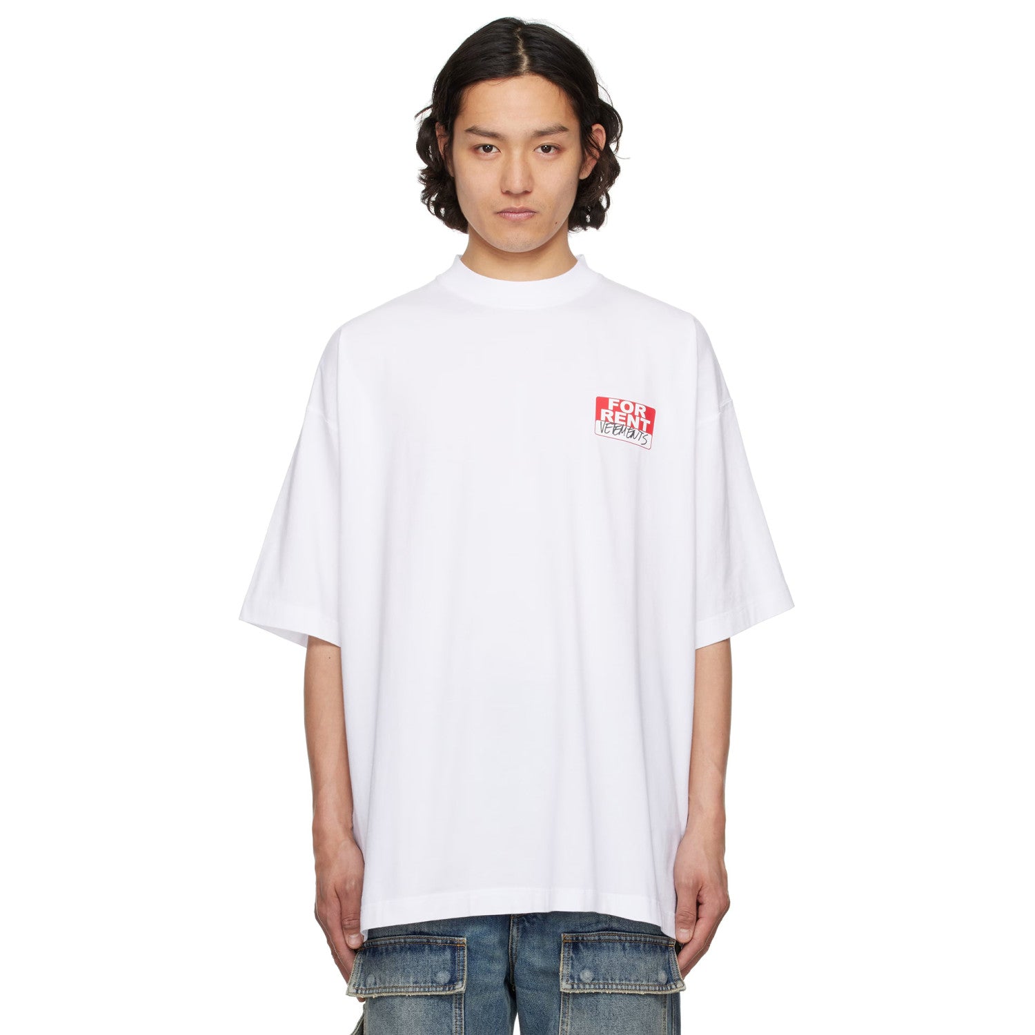 Vetements Men's Summer Round Neck Cotton Comfortable Loose Logo Printed Short Sleeve T-Shirt #76628