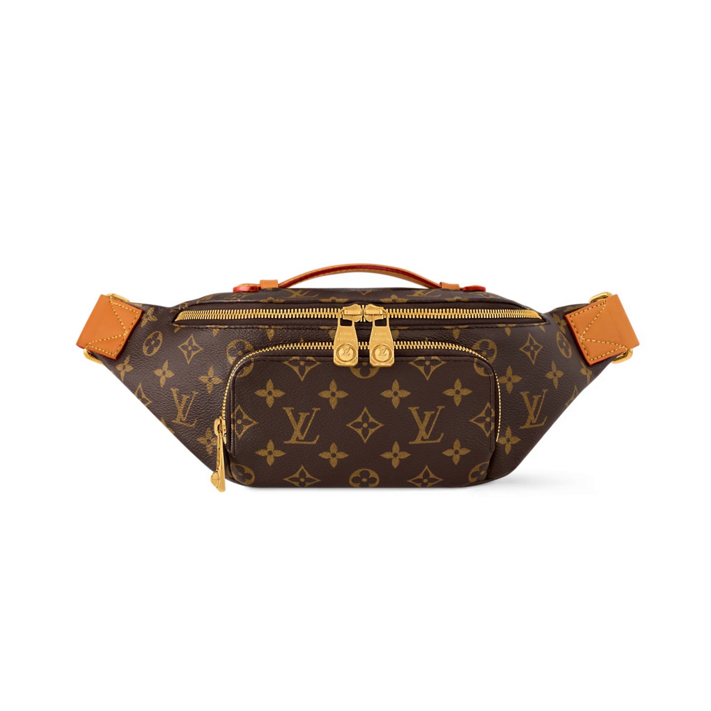 Louis Vuitton Rush Men's Solid Colour Adjustable Simple Coated Canvas with Leather Shoulder Crossbody Waist Bag Bags #76732