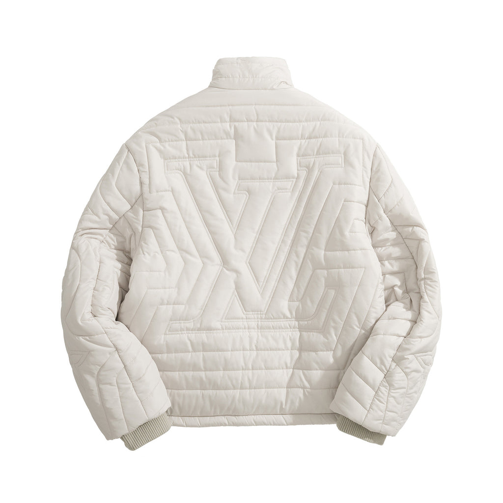 Louis Vuitton Men's and Women's Autumn/Winter Fashion Casual Solid Color Zipper Letter Embroidery Jacket #78377