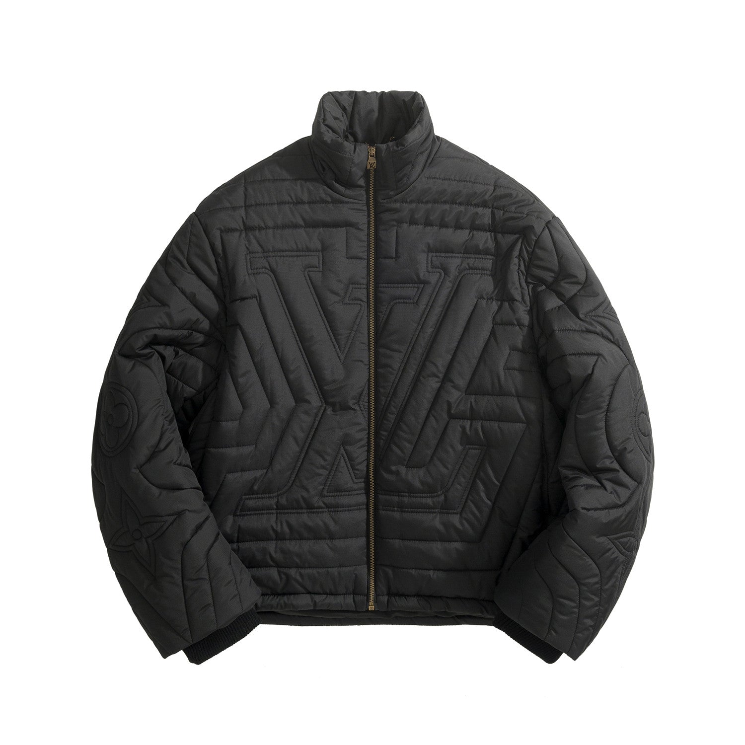 Louis Vuitton Men's and Women's Autumn/Winter Fashion Casual Solid Color Zipper Letter Embroidery Jacket #78377