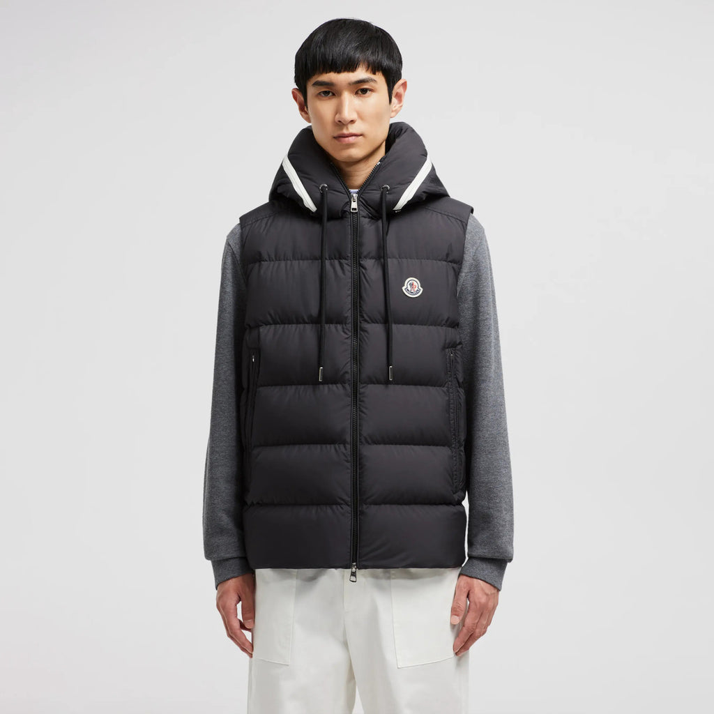 Moncler Cardamine Men'S Hooded Down Waistcoat Autumn And Winter Fashion Comfortable Simple Warm Logo Zip Jacket Vest #81158