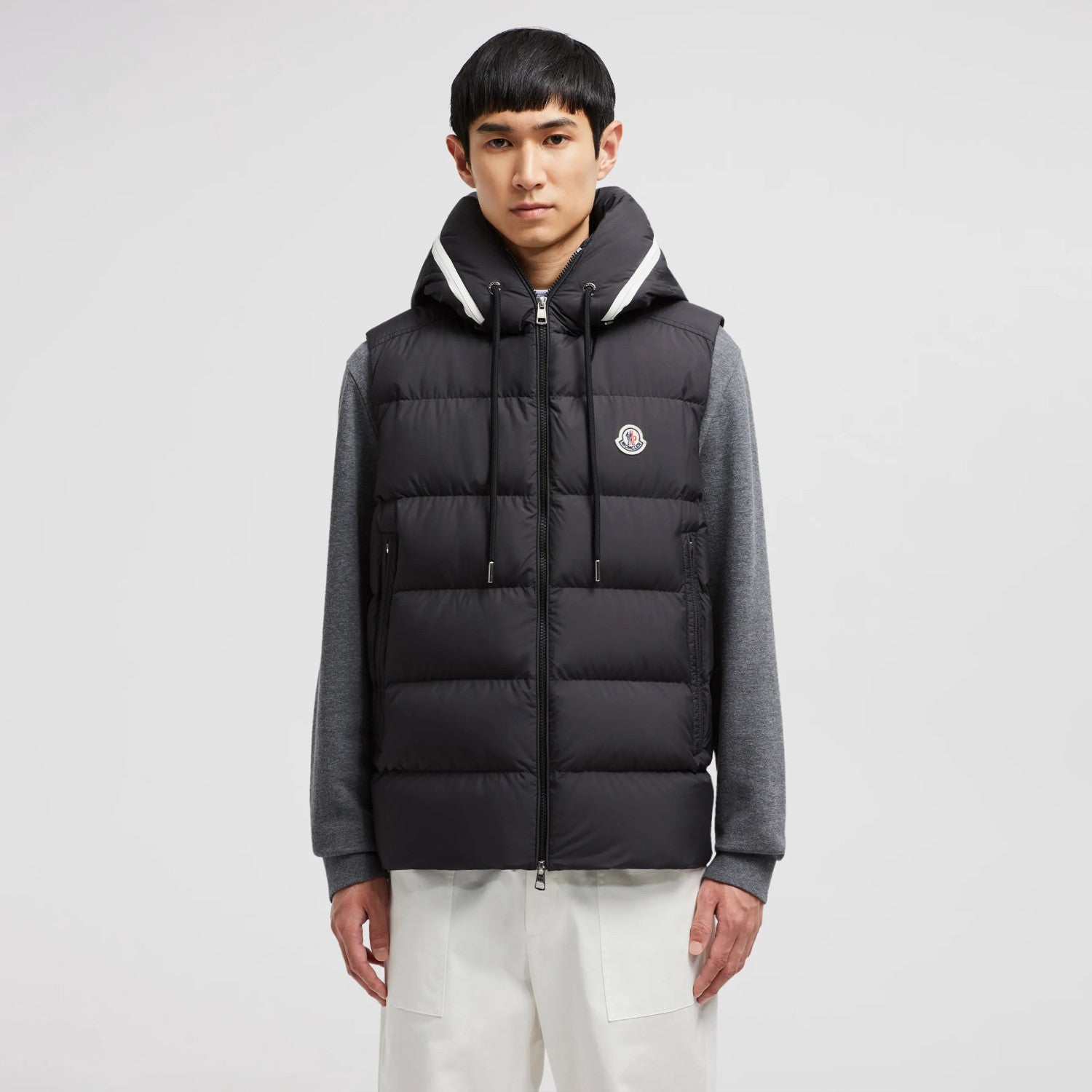 Moncler Cardamine Men'S Hooded Down Waistcoat Autumn And Winter Fashion Comfortable Simple Warm Logo Zip Jacket Vest #81158