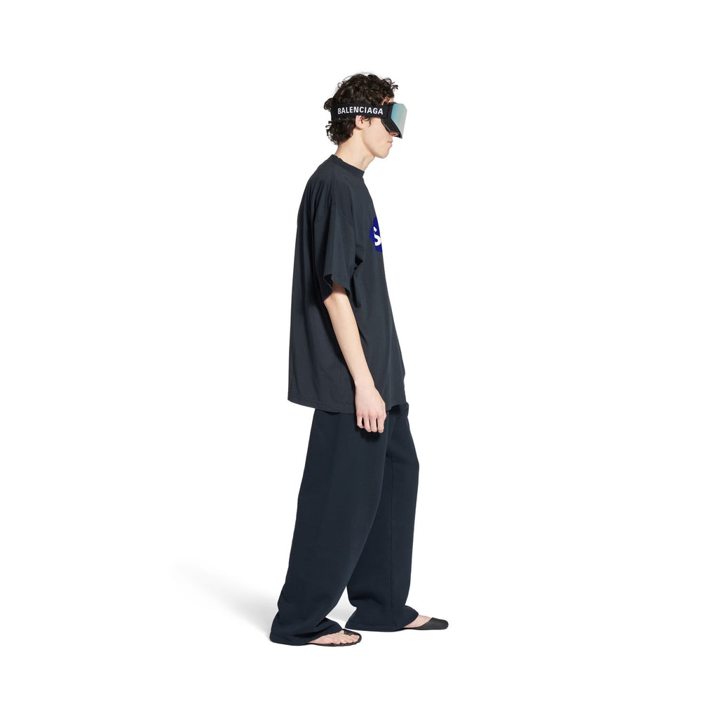 Balenciaga Men's Summer Balenciaga I SCHOLL Letter Print Oversized Round Neck Short Sleeve Solid Color T-Shirt Ngvp #1689