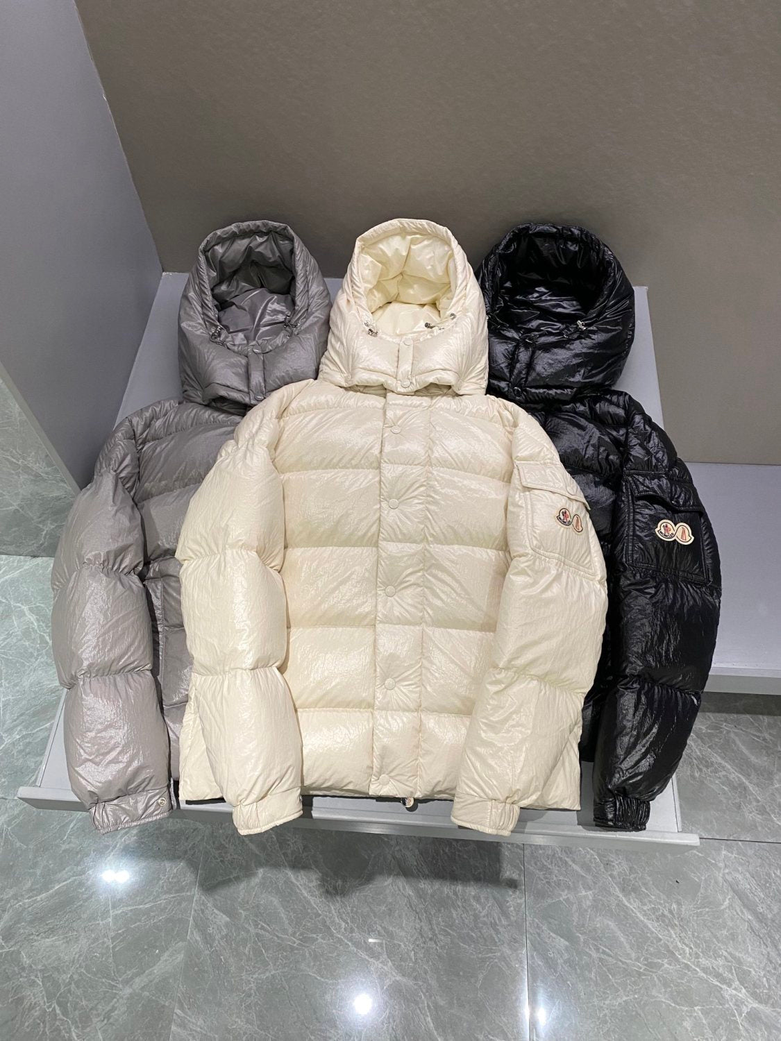 Moncler Men's Winter Solid Color Warm Zipper Casual Hooded Long Sleeve Puffer Down Jacket #73683