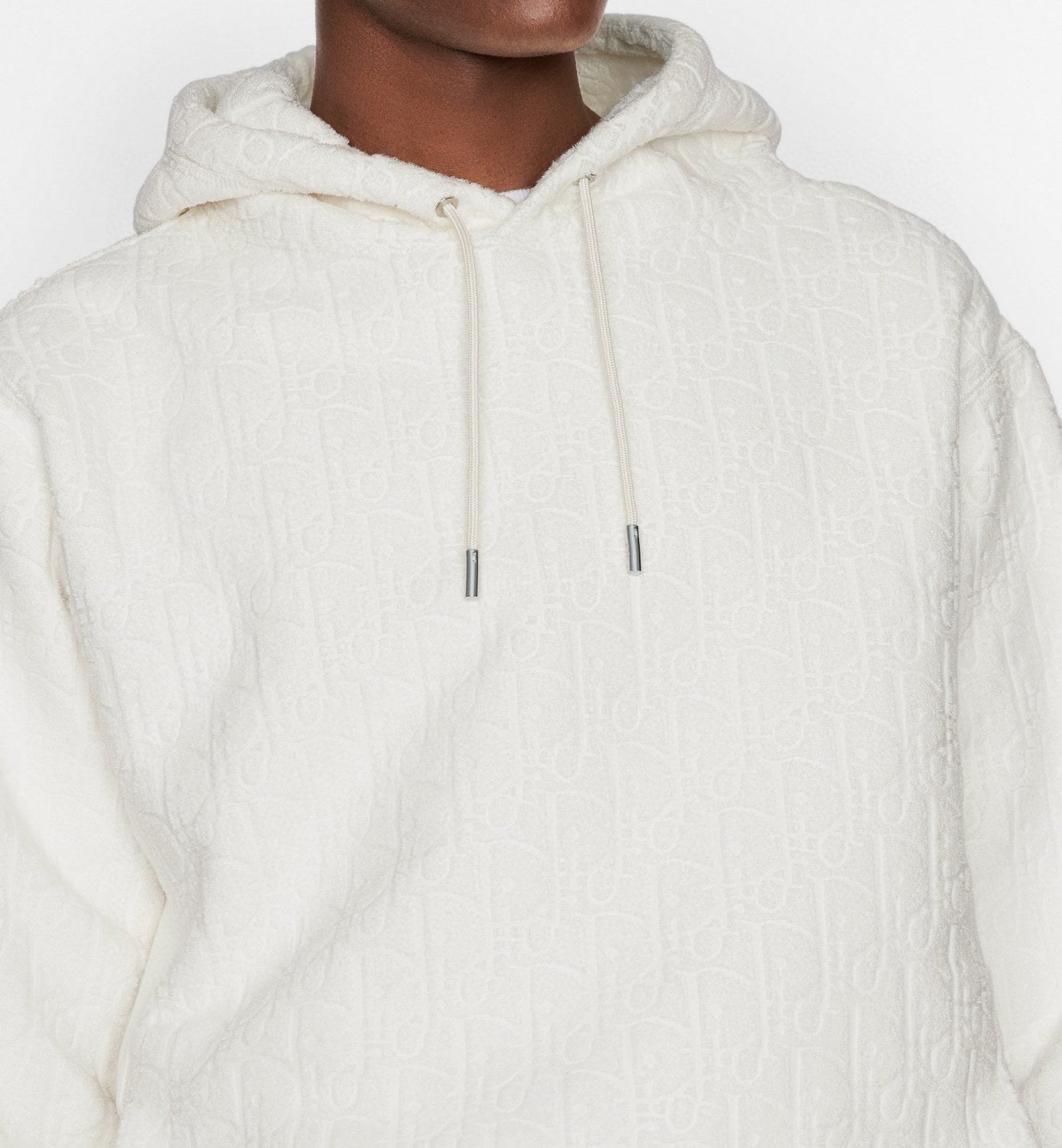 Dior Men's Spring/Autumn Solid Colour Letter Jacquard Drawstring Long Sleeve Hoodie Hooded #77724