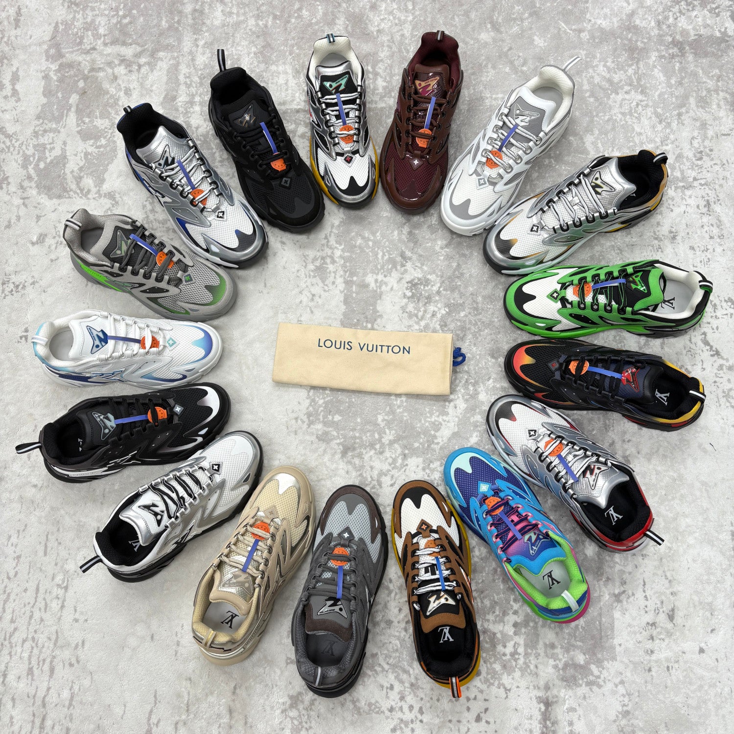Louis Vuitton LV RUNNER TATIC Men's And Women's Spring/summer Casual Round Toe Lace Up Floral Logo Low Top Casual Sneakers Shoes #78323