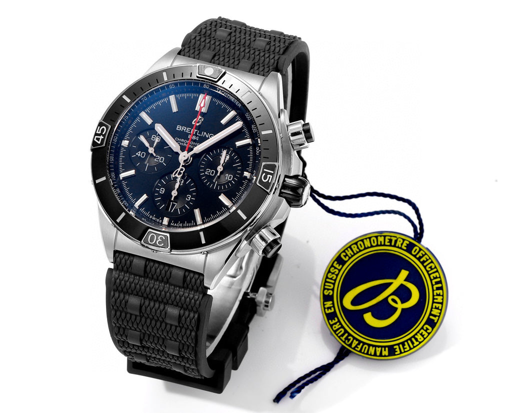 Breitling Silicone Bracelet Mechanical Watch #96675