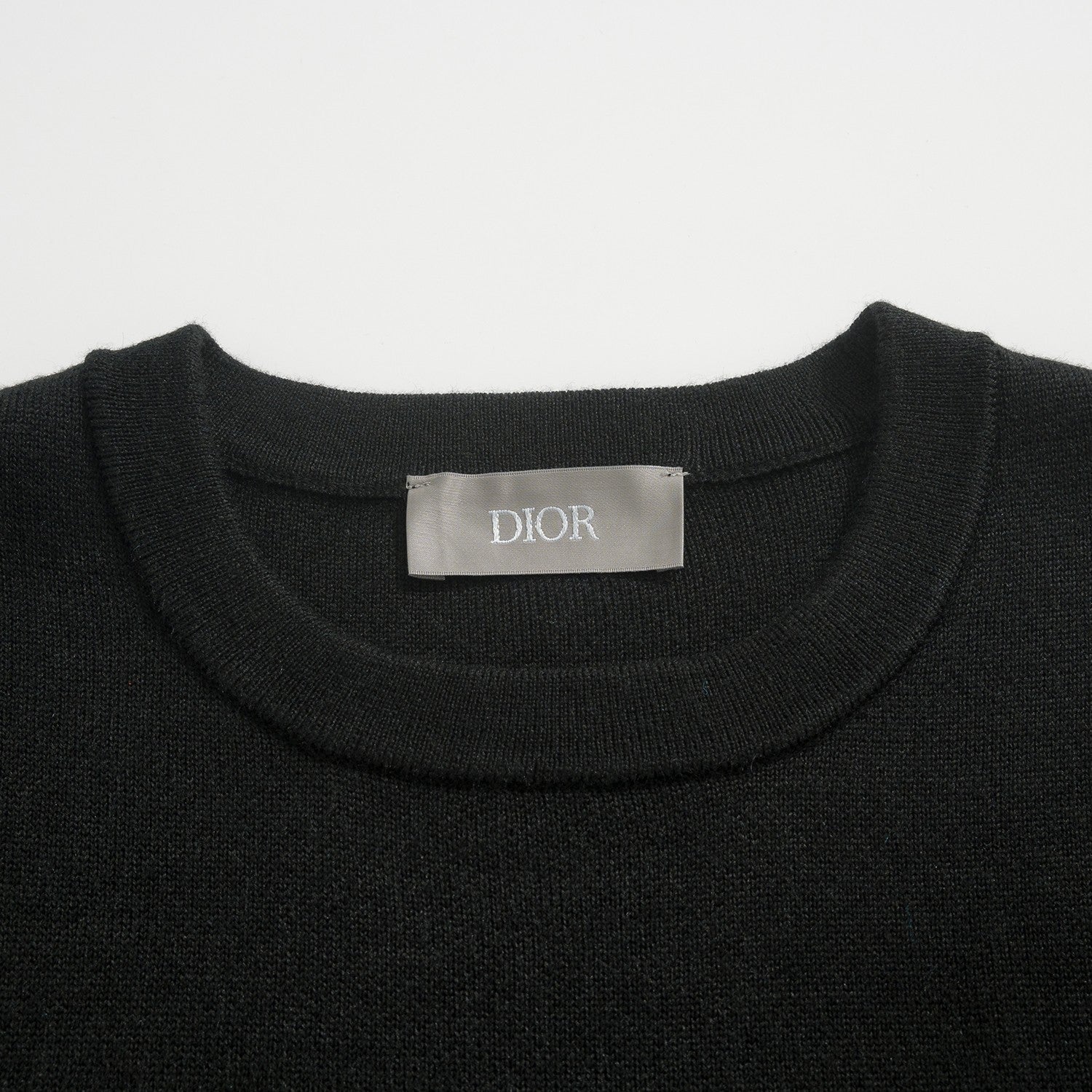 Dior Men's Autumn and Winter Solid Color Logo Letter Embroidery Round Neck Long Sleeve Sweater #73469