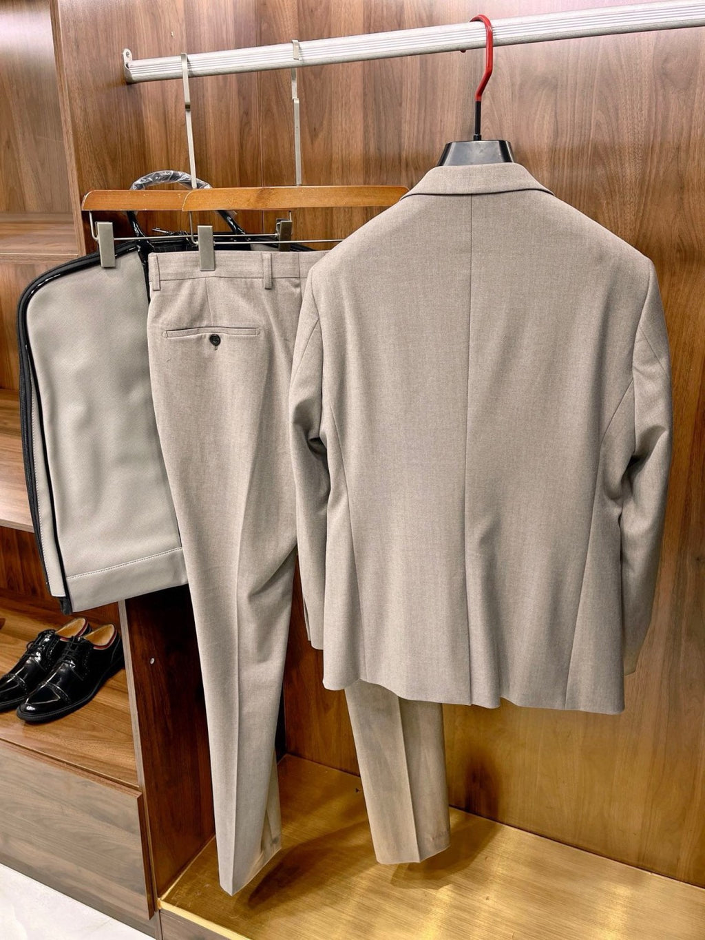 Ermenegildo Zegna Men's Fall And Winter Business High-end Jacket Tide Wool Single-breasted Suit Top Wedding Suit Casual Pants Solid Color Suit Set Ngvp #2439