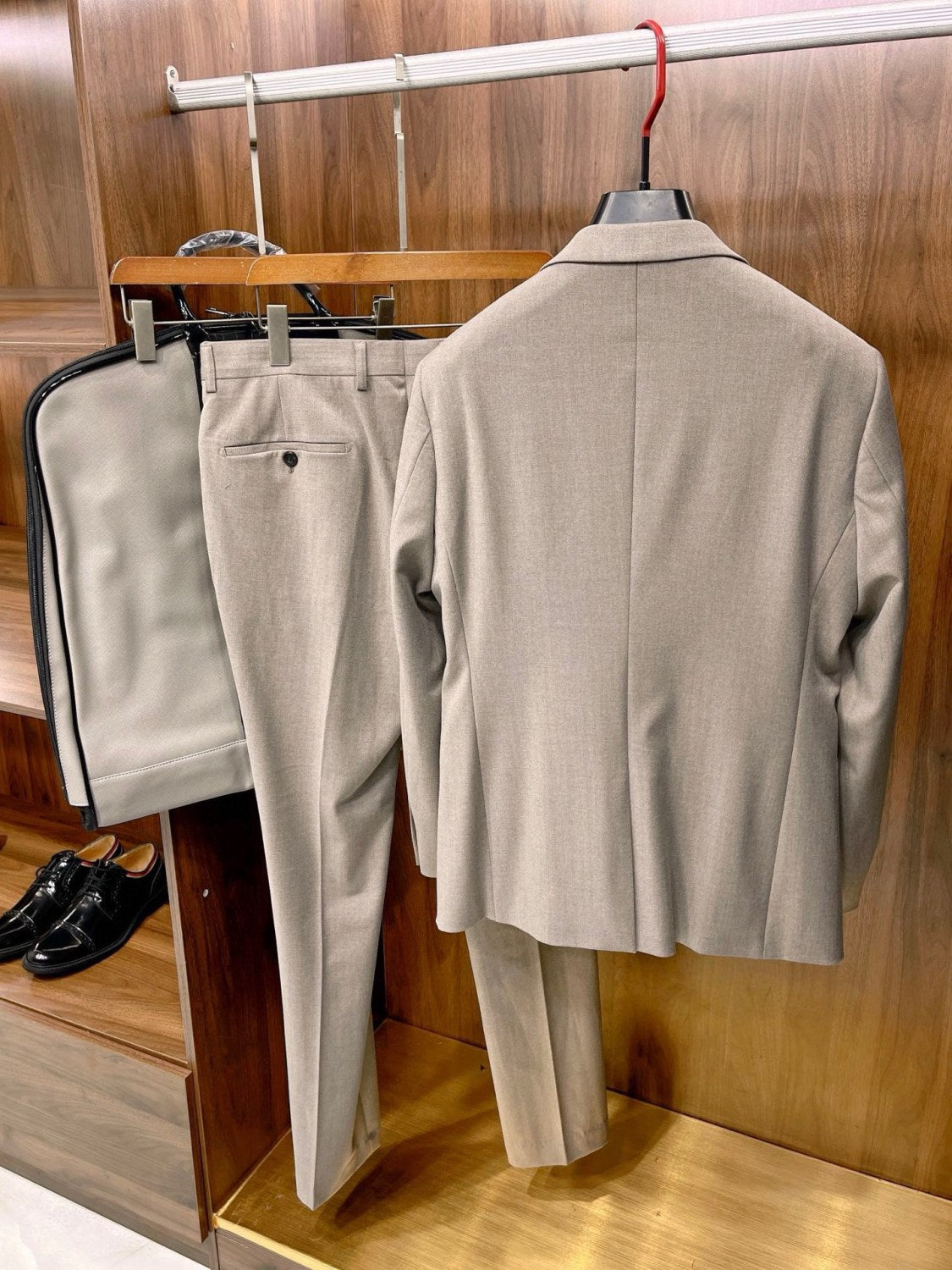 Ermenegildo Zegna Men's Fall And Winter Business High-end Jacket Tide Wool Single-breasted Suit Top Wedding Suit Casual Pants Solid Color Suit Set Ngvp #2439