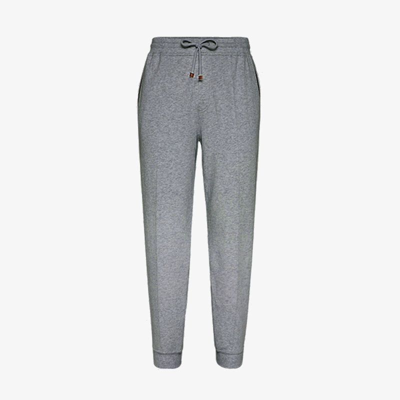 Brunello Cucinelli Men's Lace-up Sweatpants Four Seasons Solid Color Cotton Casual Drawstring Trousers Pants Ngvp #1767