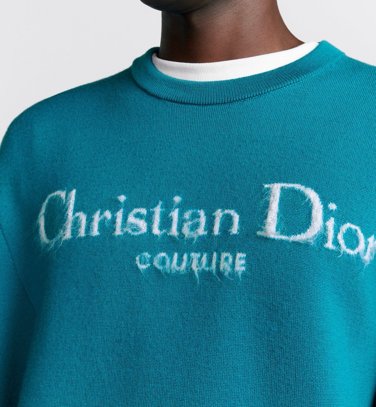 Dior Men's Autumn and Winter Solid Color Logo Letter Embroidery Round Neck Long Sleeve Sweater #73469