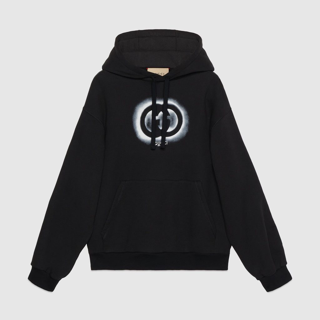 Gucci Men's And Women's Thick Cotton Jersey Hooded Sweatshirt Pullover #96894