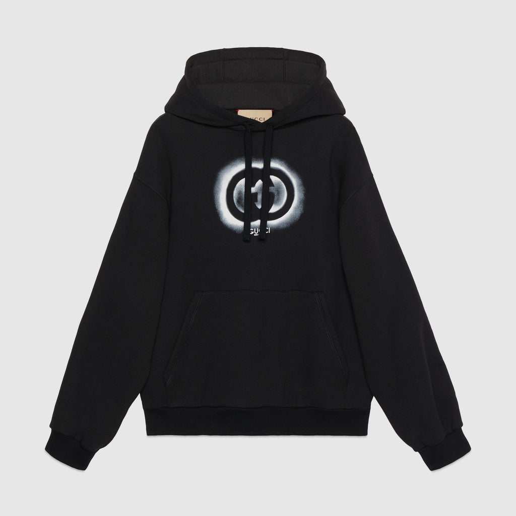 Gucci Men's And Women's Thick Cotton Jersey Hooded Sweatshirt Pullover #96894