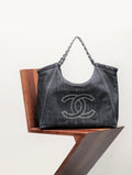 Chanel Vintage Denim Shopping Tote #295664