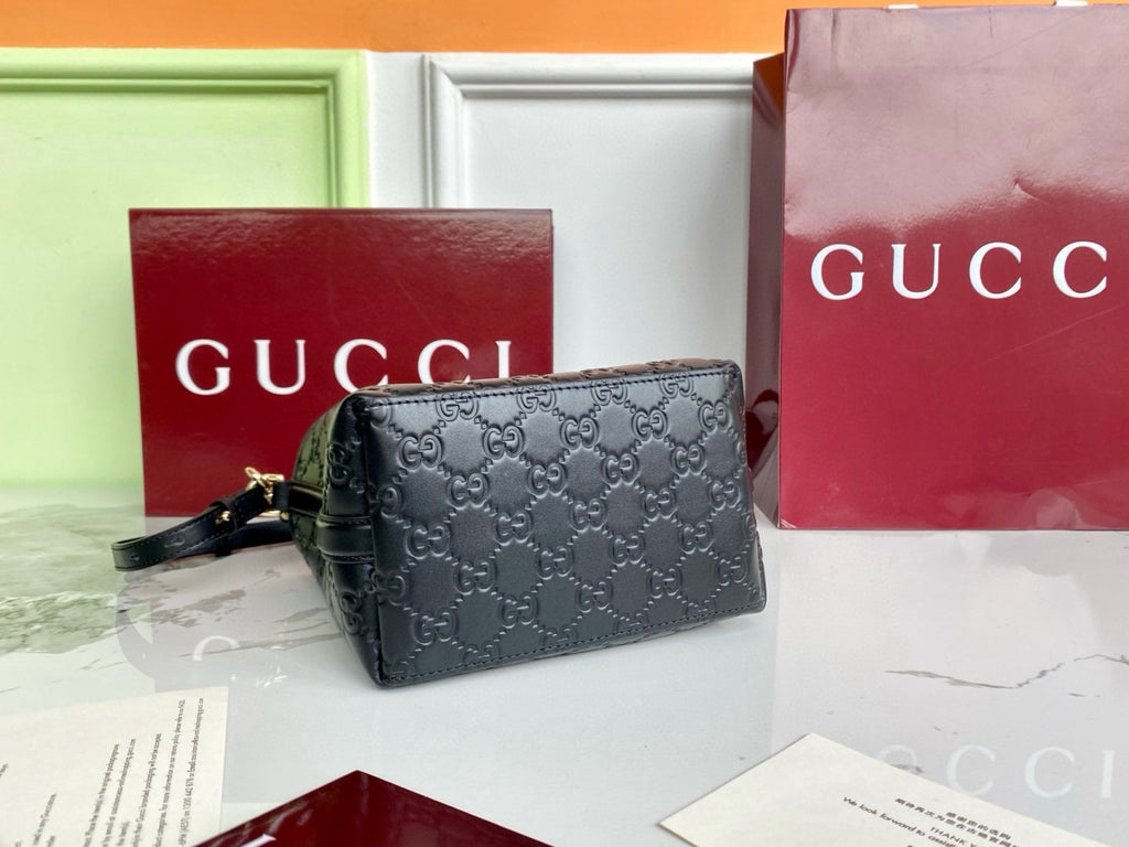 Gucci GG Emblem Small Bucket Bag #335481