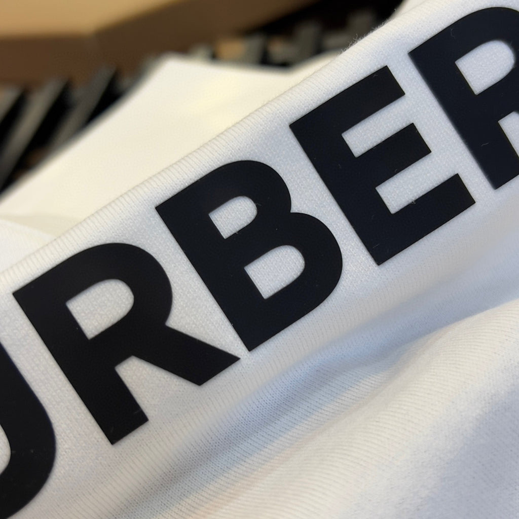 Burberry Letter White Short Sleeve T-Shirt #96153