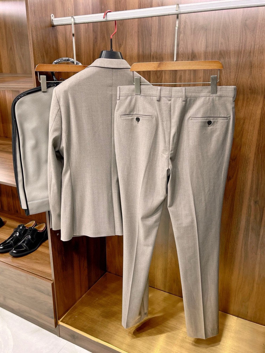 Ermenegildo Zegna Men's Fall And Winter Business High-end Jacket Tide Wool Single-breasted Suit Top Wedding Suit Casual Pants Solid Color Suit Set Ngvp #2439