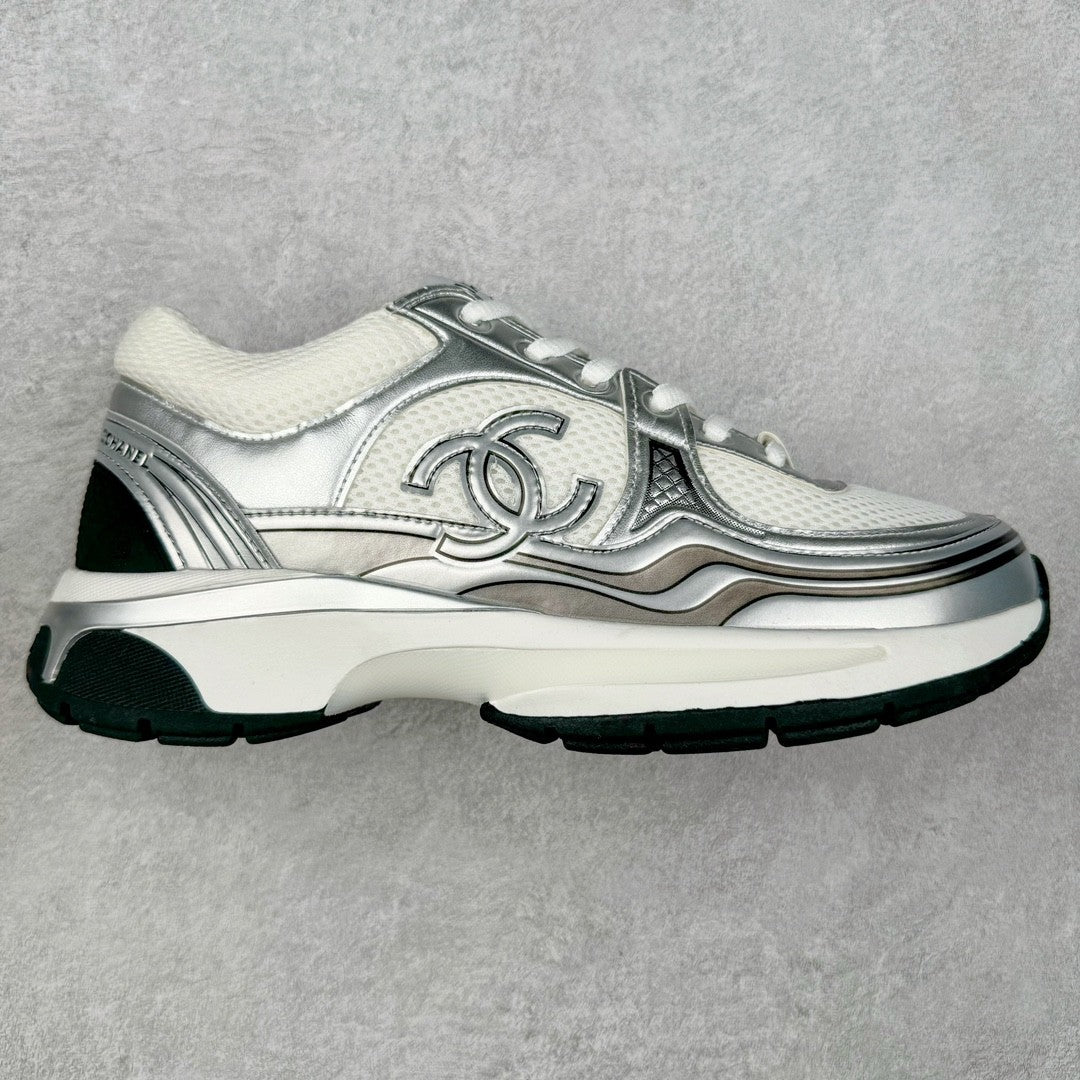 Chanel Women's Early Spring Vacation Clash Breathable Mesh Fashion Sneakers Trendy Logo Strappy Casual Shoes Sole Thickness:3.5cm #81435