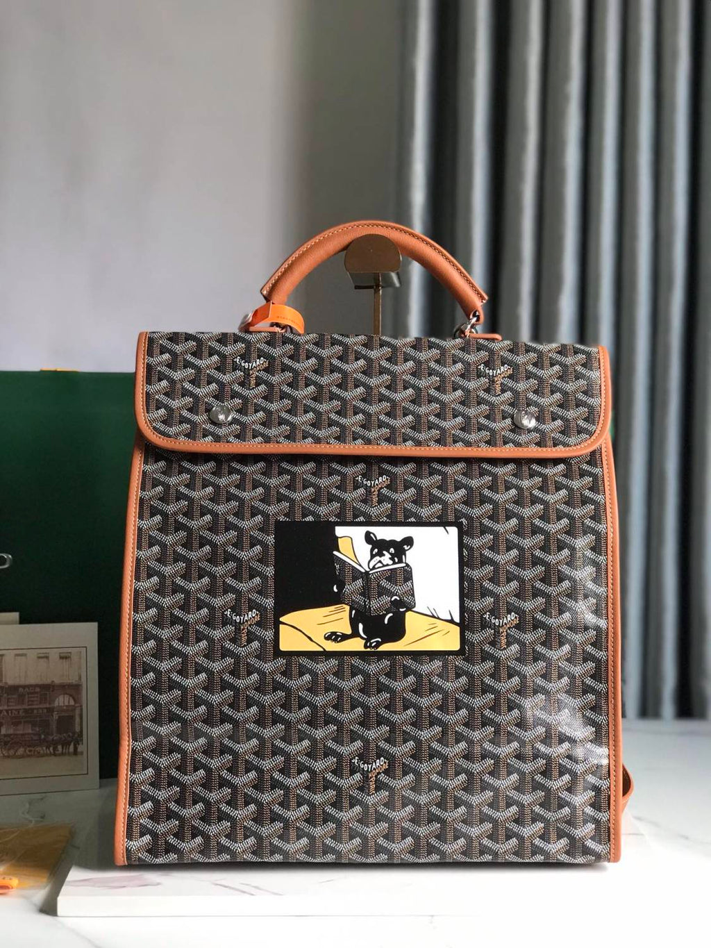Goyard Saint Leger Backpack: Limited Edition French Bulldog Design Large Briefcase For Fashionable Travel Business And Daily Use Bag Bags #196801