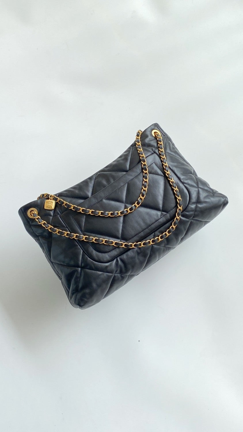 Chanel Women's Fashion Classic Solid Color Leather Diamond Quilted Chain Shoulder Bag/Tote Bag Bags AS5740-B22139-94305 #78912