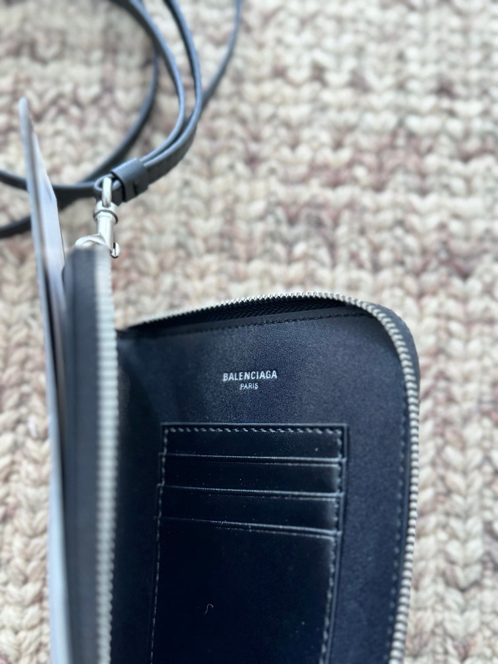 Balenciaga Men's Passport Long Wallet 1 Ticket in Passport Blue #336008