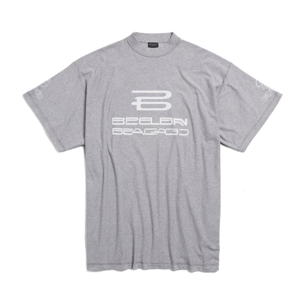 Balenciaga Men's Summer Do-Over Letter Printed Plain Knit Cotton Round Neck Short Sleeve T-Shirt #98971