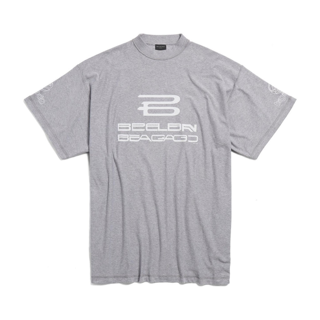 Balenciaga Men's Summer Do-Over Letter Printed Plain Knit Cotton Round Neck Short Sleeve T-Shirt #98971