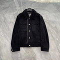 Dior Men's Autumn And Winter Solid Color Lapel Casual Single Breasted Cowhide Leather Short Jacket Ngvp #7226