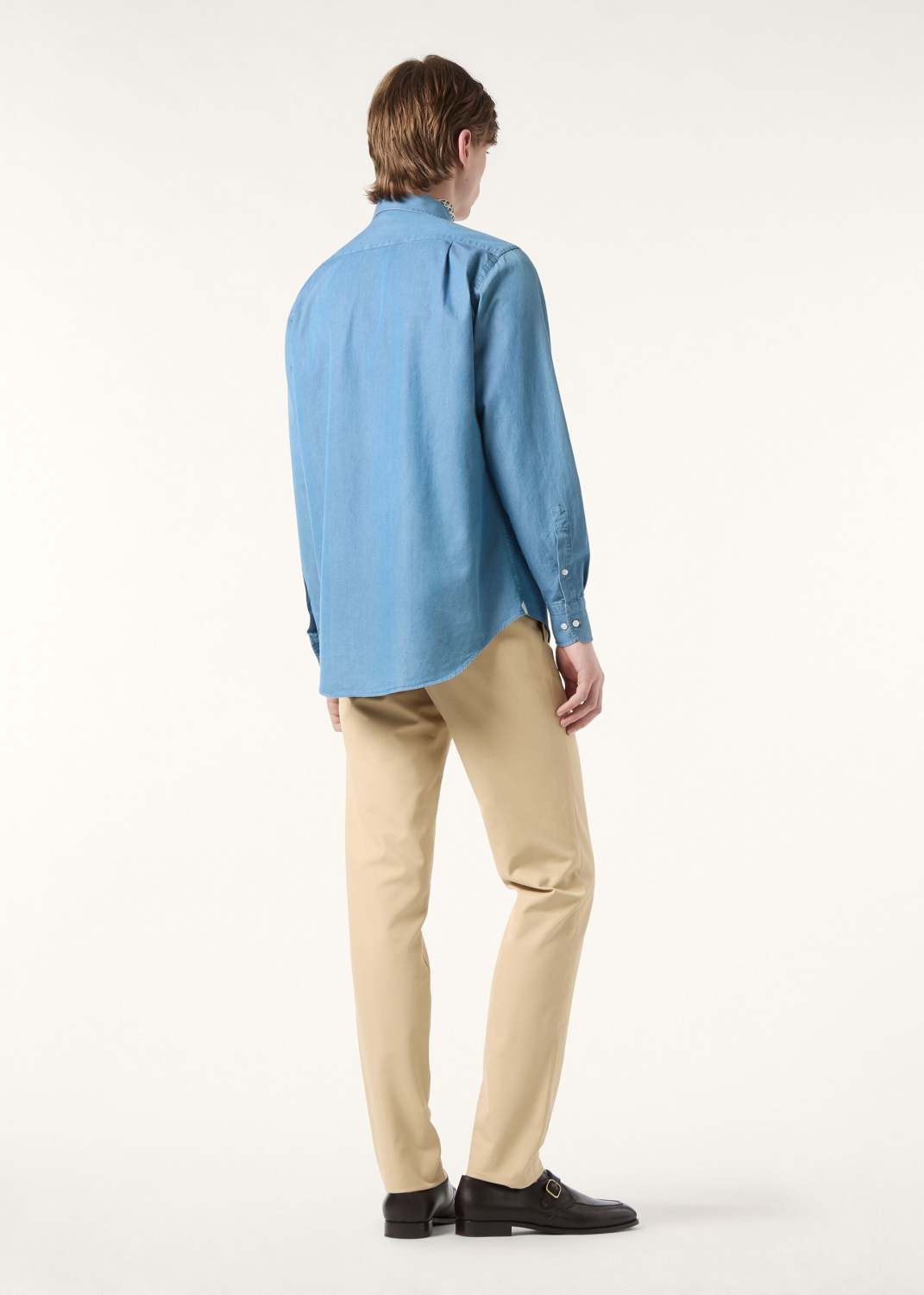 Loro Piana Top-quality Version André Shirt Cotton Ultra Stone-Washed #375405
