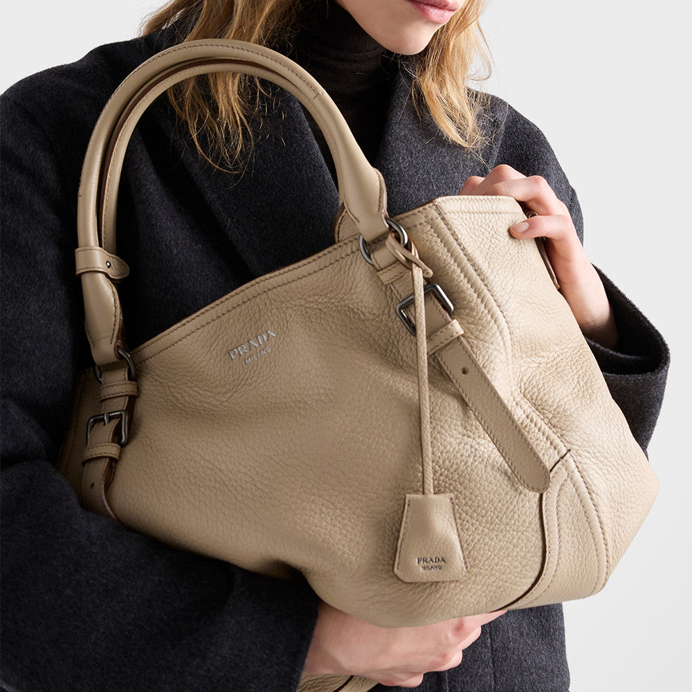 PRADA Large Leather Tote Bag #335977