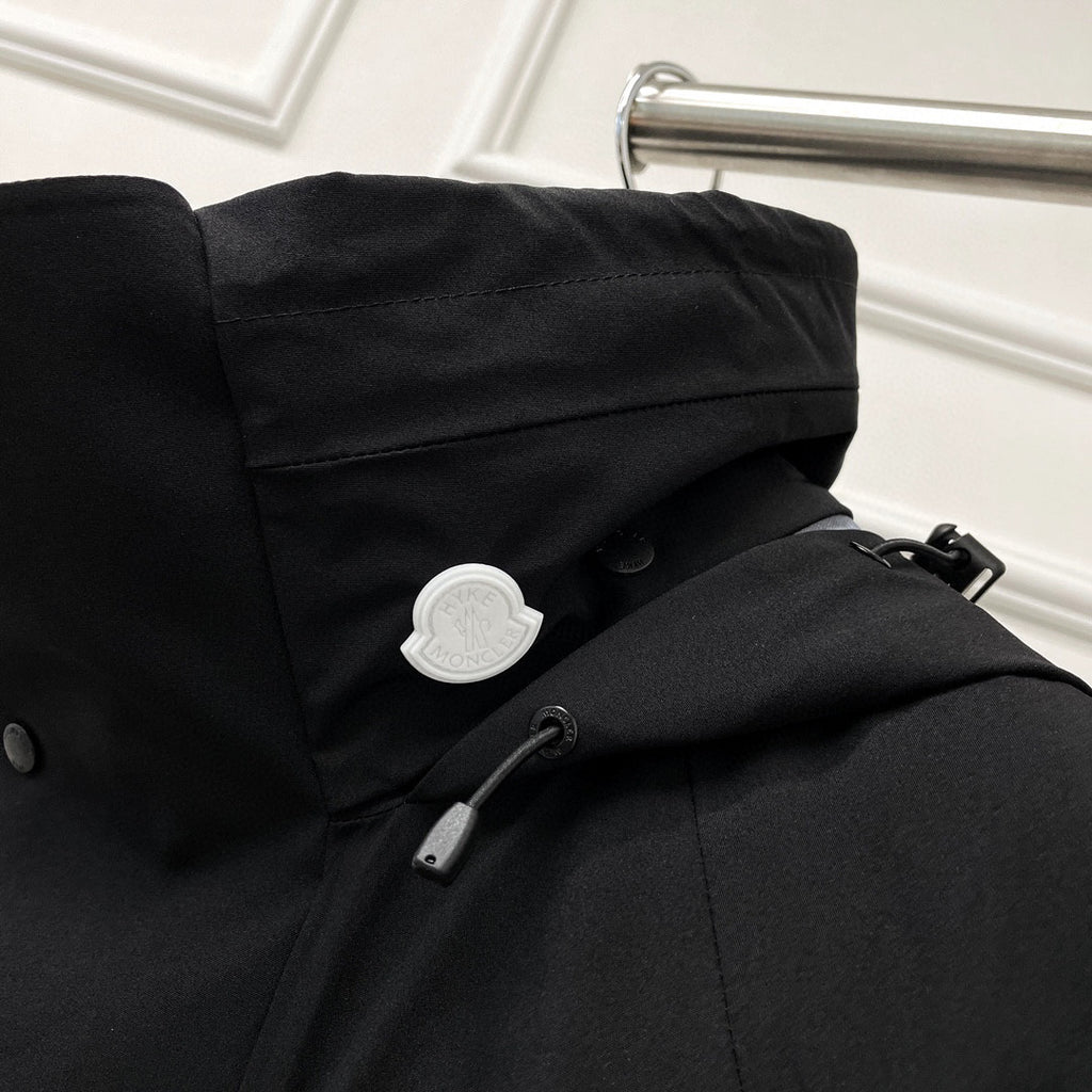 Moncler Black Hooded Down Jacket #22155