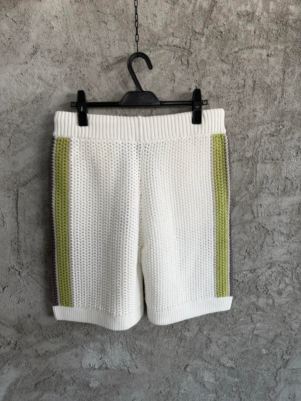 Casablanca Stripe Crochet Shirt Shorts #336490