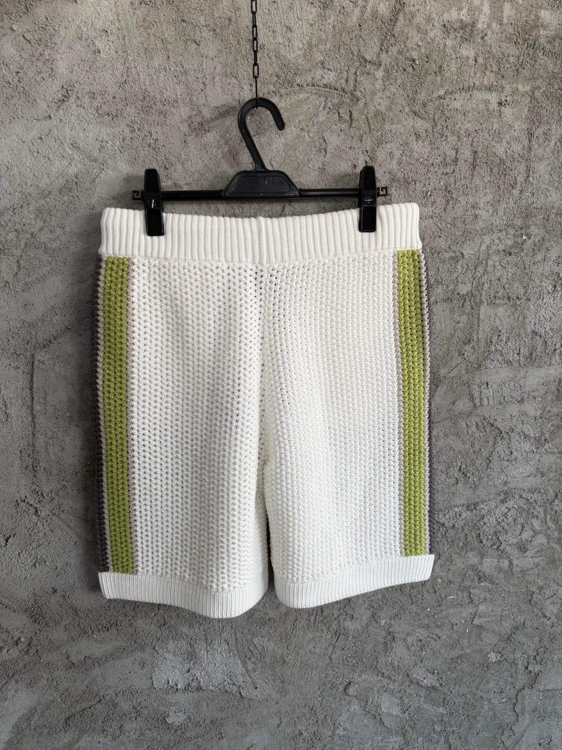 Casablanca Stripe Crochet Shirt Shorts #336490