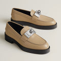Hermes Hot loafer Beige #334035