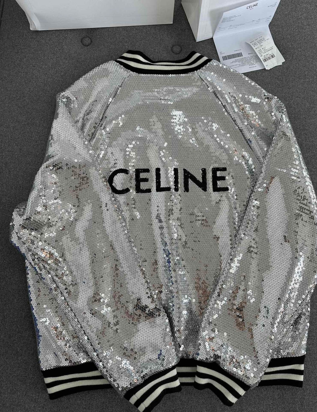 Celine Sequin Bomber Jacket #288699