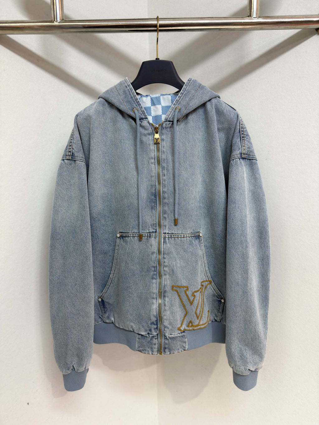 Louis Vuitton Hooded Workwear Denim Blouson Denim Carpenter Pants 1AJBAO 1AJBKS #335609