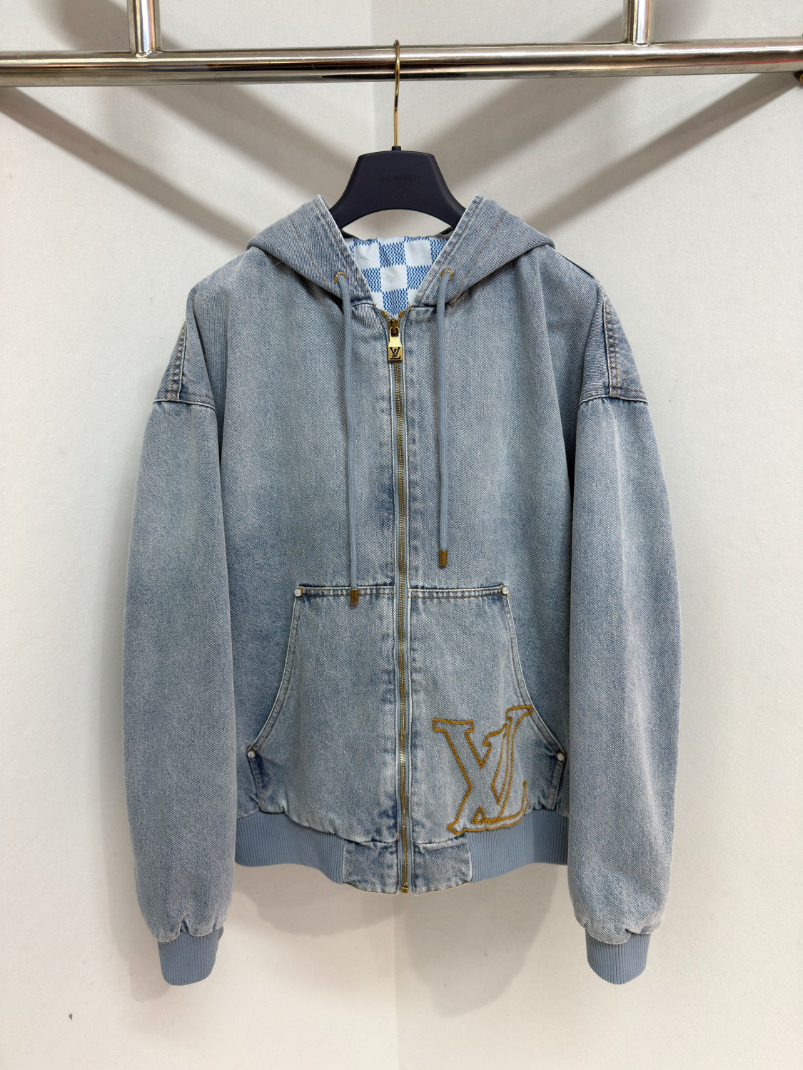 Louis Vuitton Hooded Workwear Denim Blouson Denim Carpenter Pants 1AJBAO 1AJBKS #335609