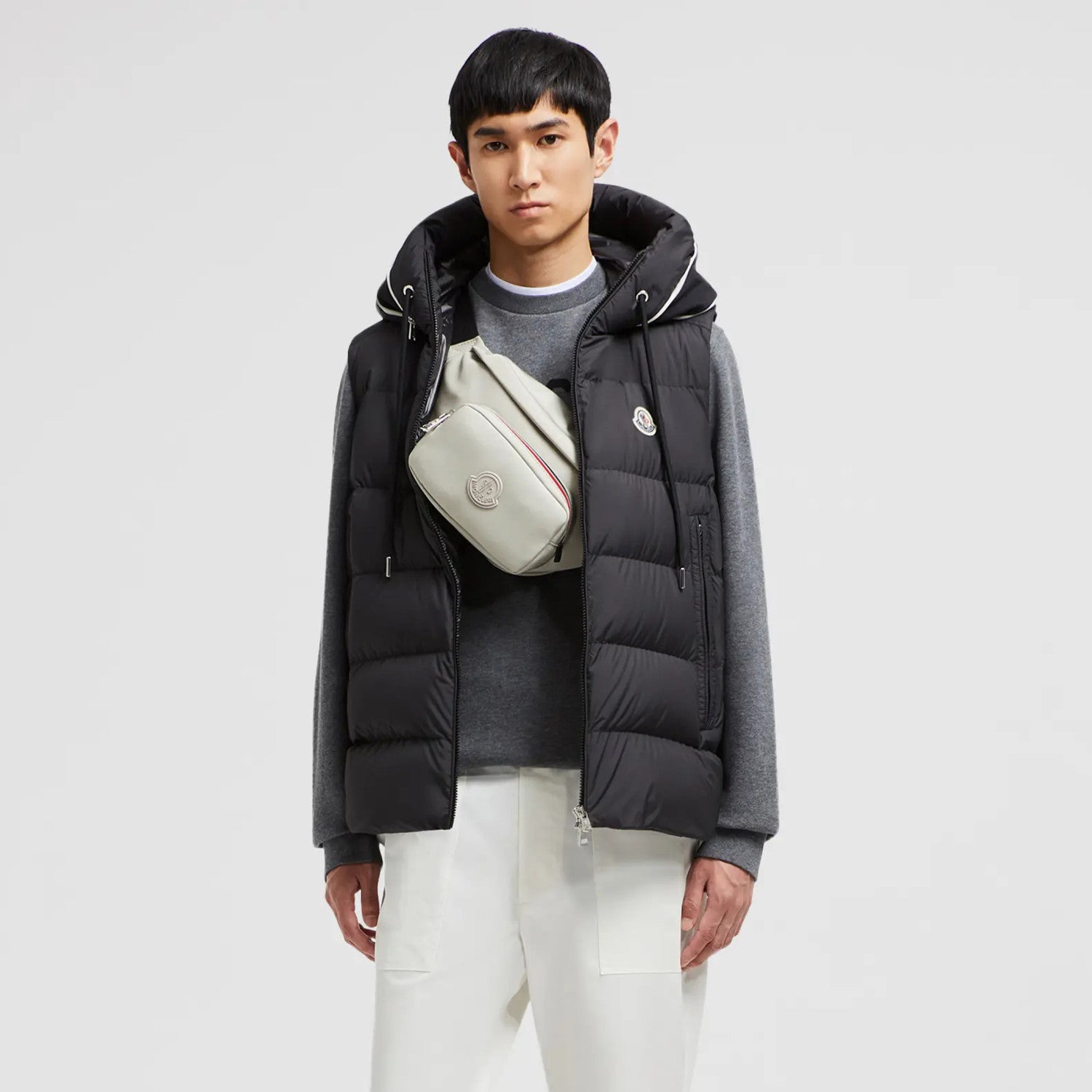 Moncler Cardamine Men'S Hooded Down Waistcoat Autumn And Winter Fashion Comfortable Simple Warm Logo Zip Jacket Vest #81158