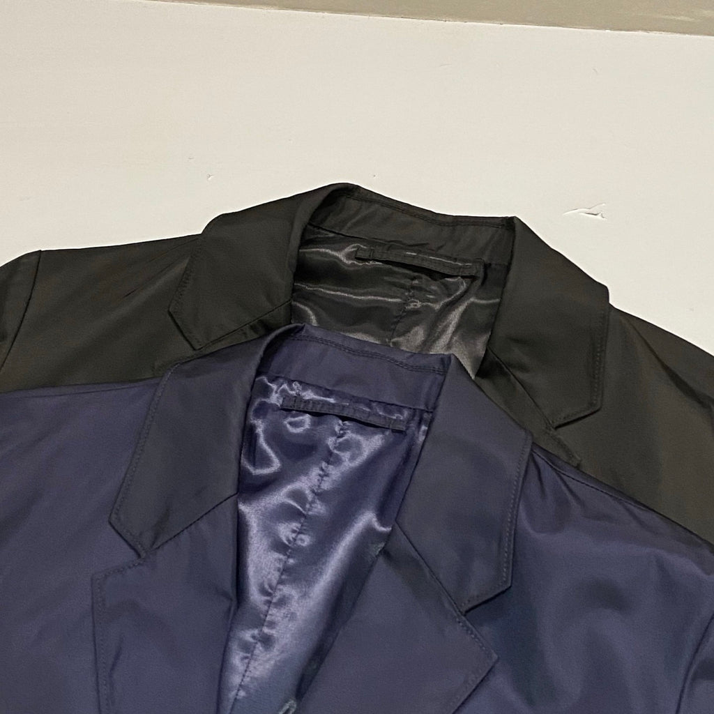 Prada Men's Spring and Autumn Solid Color Re-Nylon Single Breasted Long Sleeve Blazer Jacket #76197