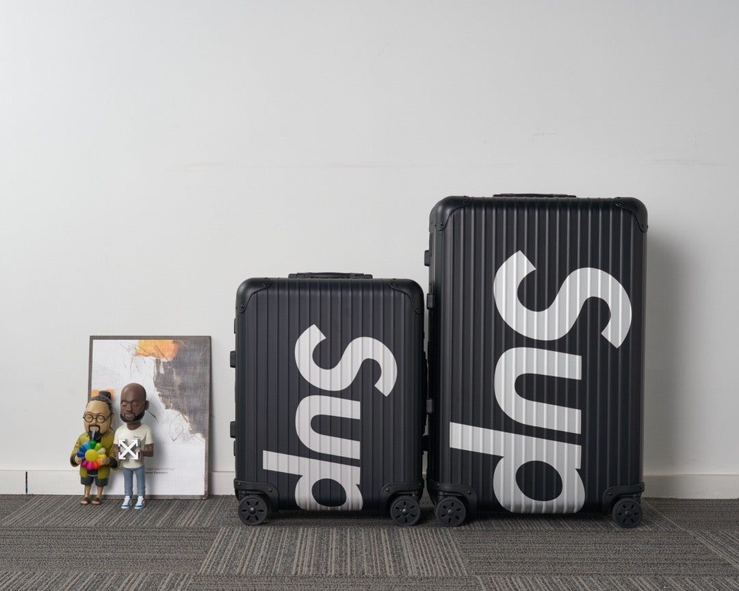 Supreme Fashion Logo Jacquard Shift Trolley Case Consignment Luggage Travel Out Box Solid Color Boarding Case Bag Bags #81717