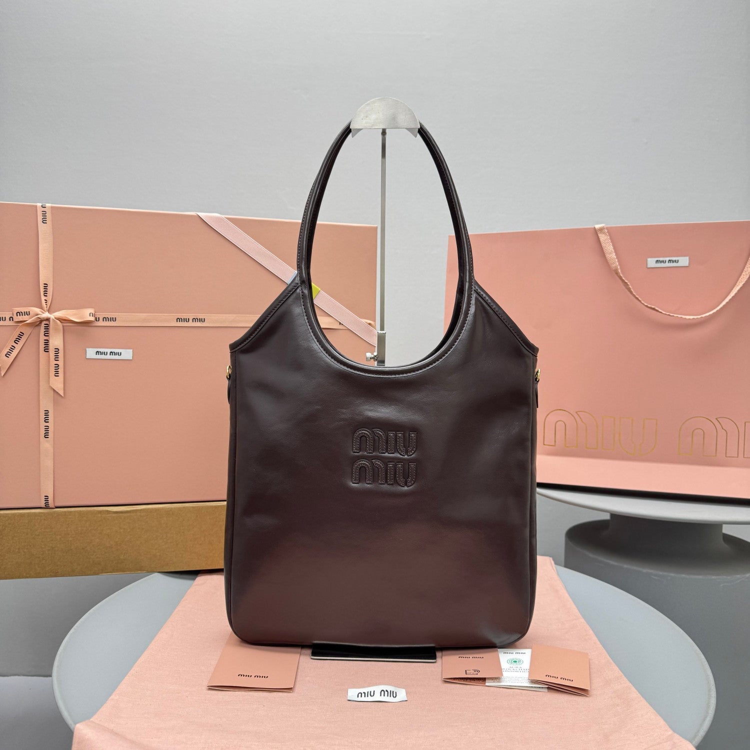 MiuMiu Black Ivy Leather Bag #336426