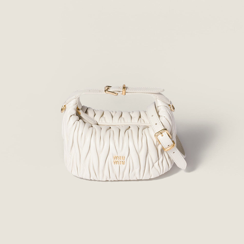 MiuMiu Matelassé Nappa Soft Leather Makeup Bag Black #334668