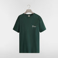 DIOR T-Shirt with Dior Embroidery Relaxed Fit Green Cotton Jersey #377387