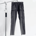 Raf Simons Men's Fall And Winter Retro Washed And Old Splicing Leggings Slim Casual Pants High Street Trend Pocket Tie Pants Ngvp #2461