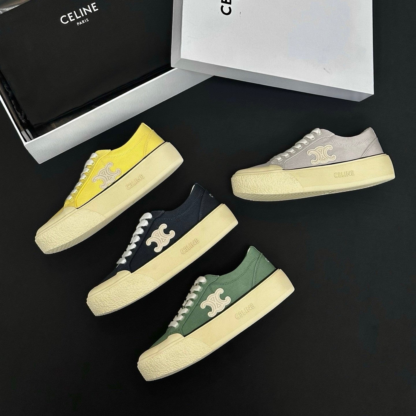 Celine Alan Sneaker in Canvas 4CM #381929
