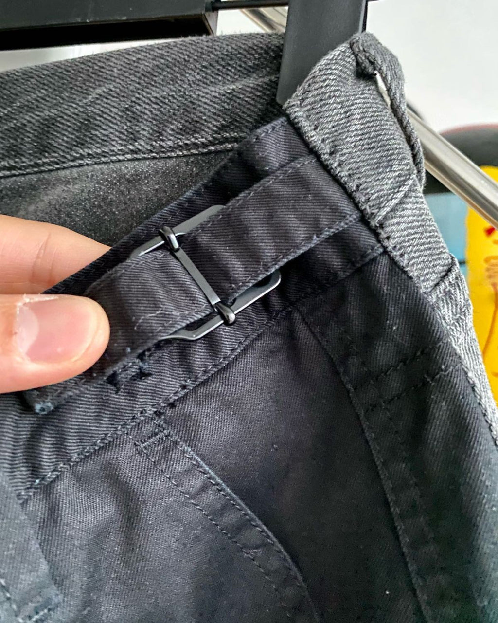 Balenciaga Men's Spring And Autumn Black Multi-Pocket Cotton Loose Work Pants Casual Spliced Denim Pants Ngvp #9165