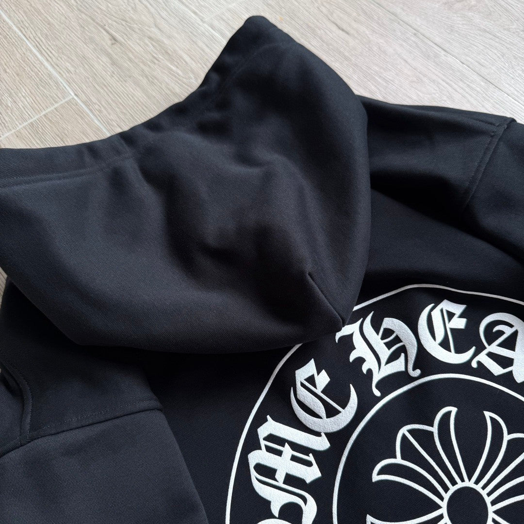 Chrome Hearts 925 Sterling Silver Hardware Classic Horseshoe City Limited Zipper Sweatshirt #333192